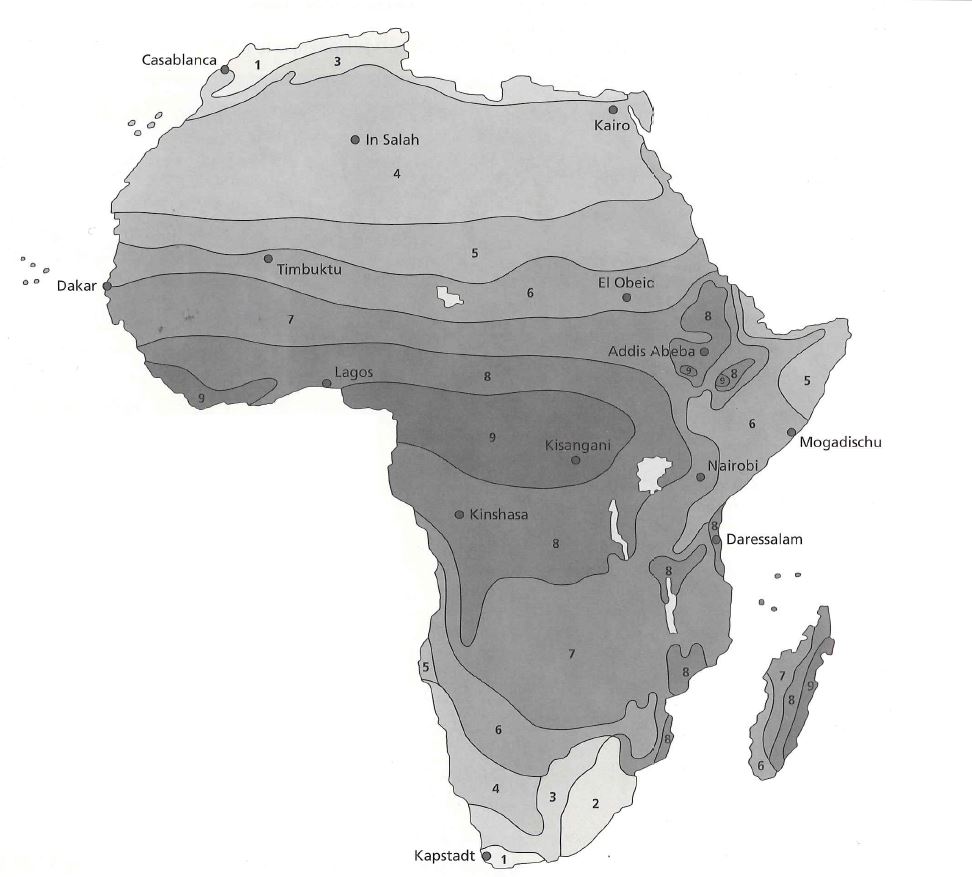 Klimazonen Afrikas 9356